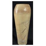 Vintage Soapstone Hand-Carved Vase