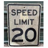 Speed Limit Sign 20