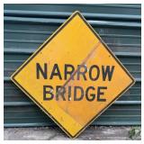 Narrow Bridge Sign