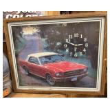Vintage Mustang Clock