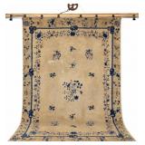 Rug - Chinese - Cream & Blue