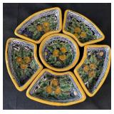Vintage Ceramic Mexican Serving Set (6 PCS)