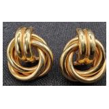 Fine Pair of Vintage 14K 'Lover's Knot' Earrings