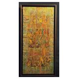 Vintage MCM Colorful Painting
