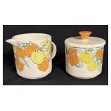 MCM (RAYMOR) Italian Pottery Creamer & Sugar