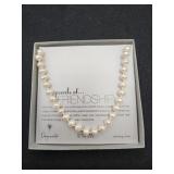 Vintage 'Dogeared' Friendship Pearls 18' Necklace