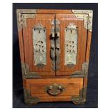 Vintage Chinese Rosewood Jewelry Box