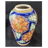 Vintage Mexican Talavera Pottery Vase Signed