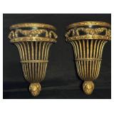 Vintage Pair Hollywood Regency Wall Corbels