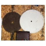 2 Antique Iron Buzz Saw Blades