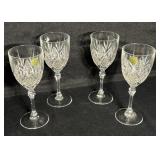Vintage 4 'Cristal d Argus ' Wine Glasses
