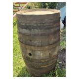 Vintage Oak Wooden Barrel