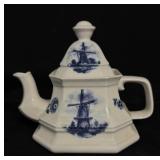 Vintage Gallo Hexagon Windmill Teapot