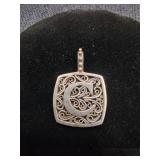 Vintage 'Lori Bonn' 925 Pendant 'C is for Chic'