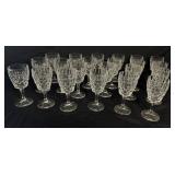 Royal Irish Crystal 22 Goblets 'Megan ' Pattern