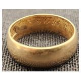 Antique 14K Gold Wedding Ring / Band