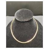 Fine 'Harlyn' 14K Gold Flat Link Necklace
