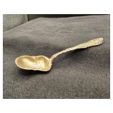 Antique Sterling Silver Sugar Spoon, Pat. 1892, M.