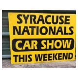 Syracuse Nationals Car Show Vinyl Sign