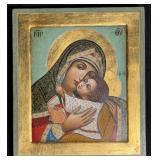 Vintage Hand-Painted Orthodox Icon