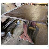 Antique Wood & Iron Adjustible Drafting Table