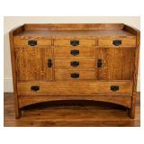 Fine 'Stickley' Mission Oak Server / Sideboard