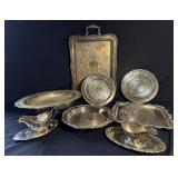 Vintage 10 Pieces of Sliver-Plate