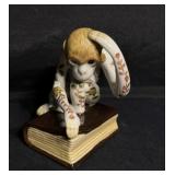 Vintage Chinese Porcelain 'Thinking Monkey '