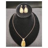 Native American Turquoise & Sterling Necklace Set
