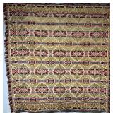 Antique American Double Weave Coverlet