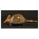 Vtg Handcrafted Chorotega Ceramic Armadillo