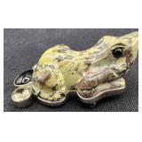 Amy Kahn Russell Sterling & Stone Frog Pendant Pin