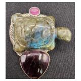 'Amy Kahn Russell ' Sterling & Stone Turtle Pin