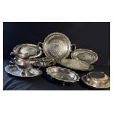 Vintage 10 Pieces of Sliver-Plate