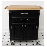 Mobile Rolling Kitchen Cutting Board Island