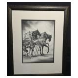 Carol Shuster Swartz Equine Charcoal