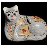 Vtg Tonalá Mexican Folk Art pottery Cat