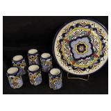 Vintage ' Tomas Huerta M. ' Talavera 7 Piece Set