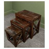 Judy Goldthwait Handmade Equestrian Nesting Tables