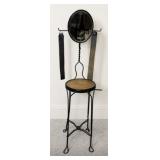 Antique Wrought Iron Barber Shaving Stand/Chair