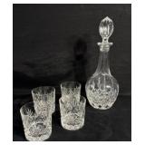 Vintage Edinburgh Crystal Decanter & 4 Glass