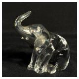Lead Crystal Elephant W/ Jeweled Rhinestones