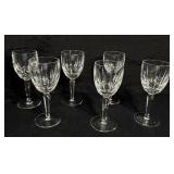 Vintage 6 Waterford Claret Wine Glasses 'Kildare'