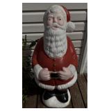 Vintage Plastic Blow-Mold Outdoor Santa Claus