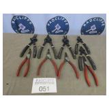 MAC and Wï¿½rth snap ring pliers ï¿½ 9 total