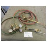 Acetylene torch and gauges