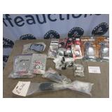 Honda mirrors, top end gasket set, tie rod kit +