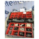 Asst. oil, crankshaft seals in Keter organizer
