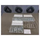 Mixed lot of organized hair & clevis pins, links+