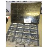 Wï¿½rth case filled with assorted sizes of rings